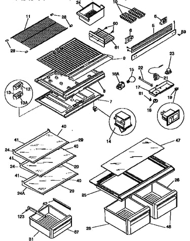 Shelves/controls