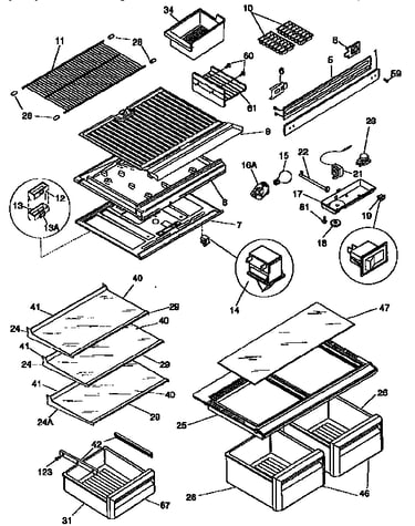 Shelves/controls