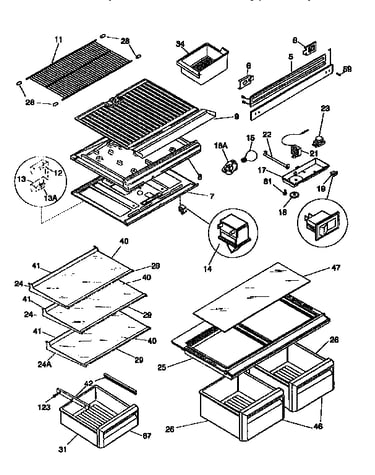 Shelves/controls