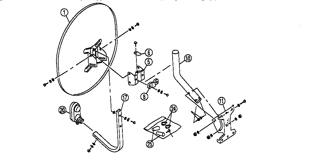 Sat antenna san 18s1