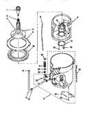 Agitator, basket and tub