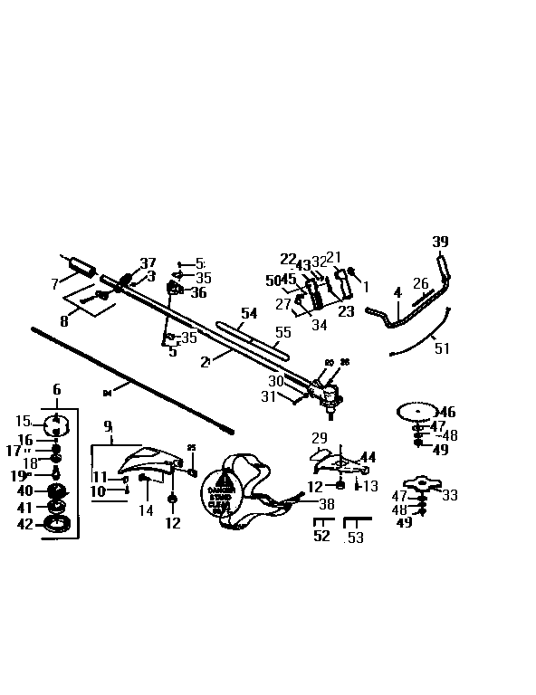 DRIVE SHAFT AND CUTTER HEAD