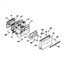 Oven door section