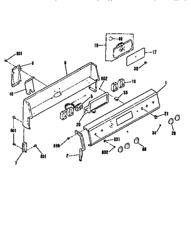 Backguard section