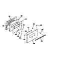 Oven door sections
