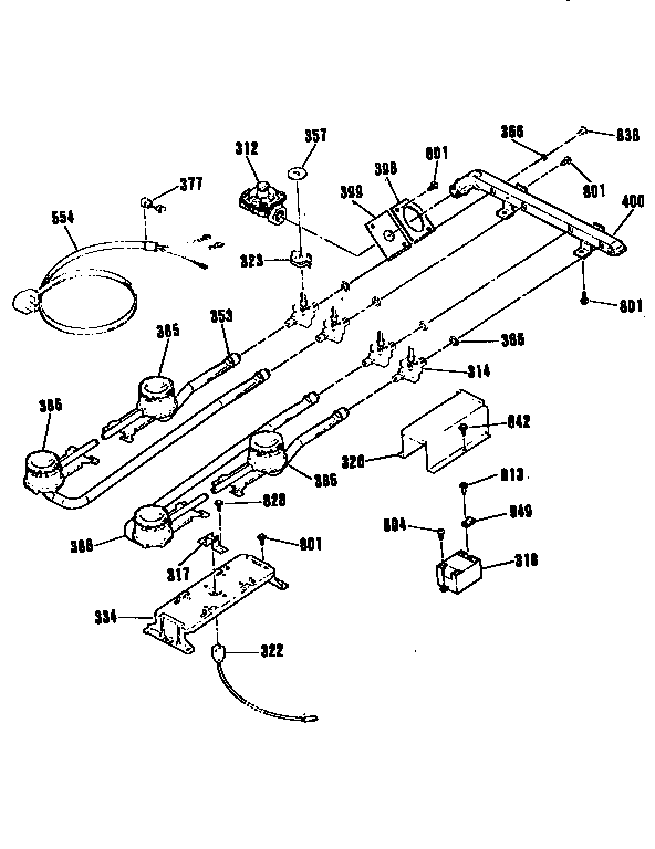Burner section