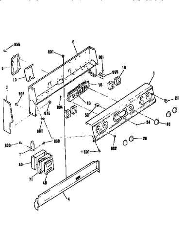 Backguard section