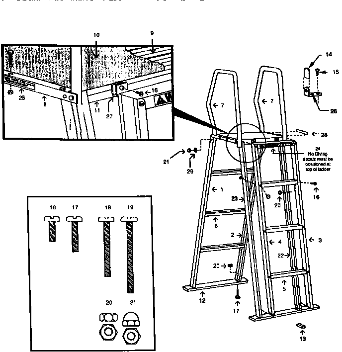 SWIMMING POOL LADDER