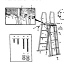 Sears 16738005 swimming pool ladder diagram