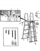 Swimming pool ladder
