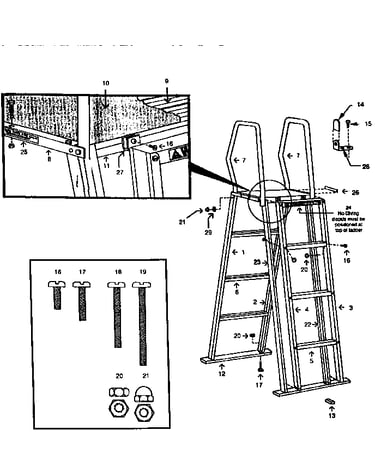 Swimming pool ladder