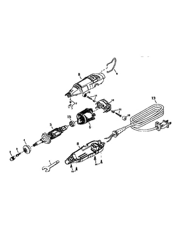 Single speed rotary tool