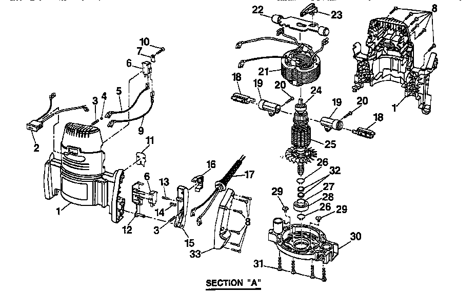 HOUSING AND ARMATURE ASSEMBLY