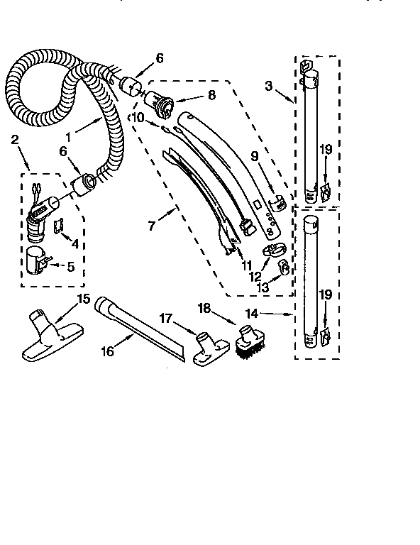 Hose and attachment