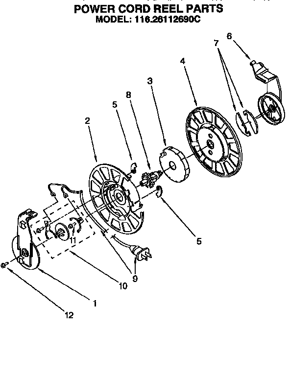 Power cord reel