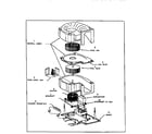 Bionaire F-250 motor illustration diagram