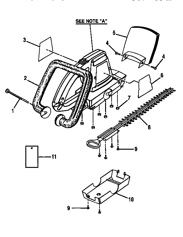 Handle and blade