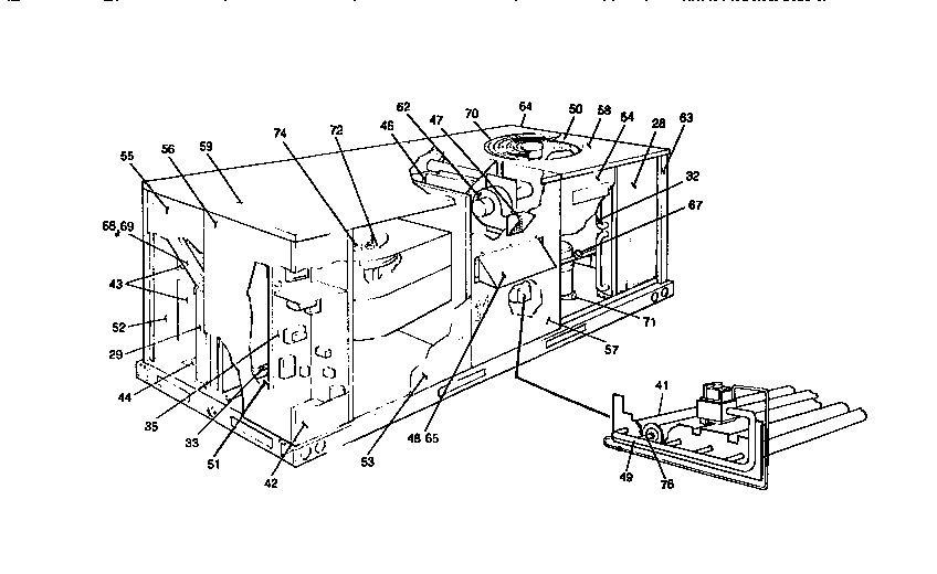 Single package cooling unit