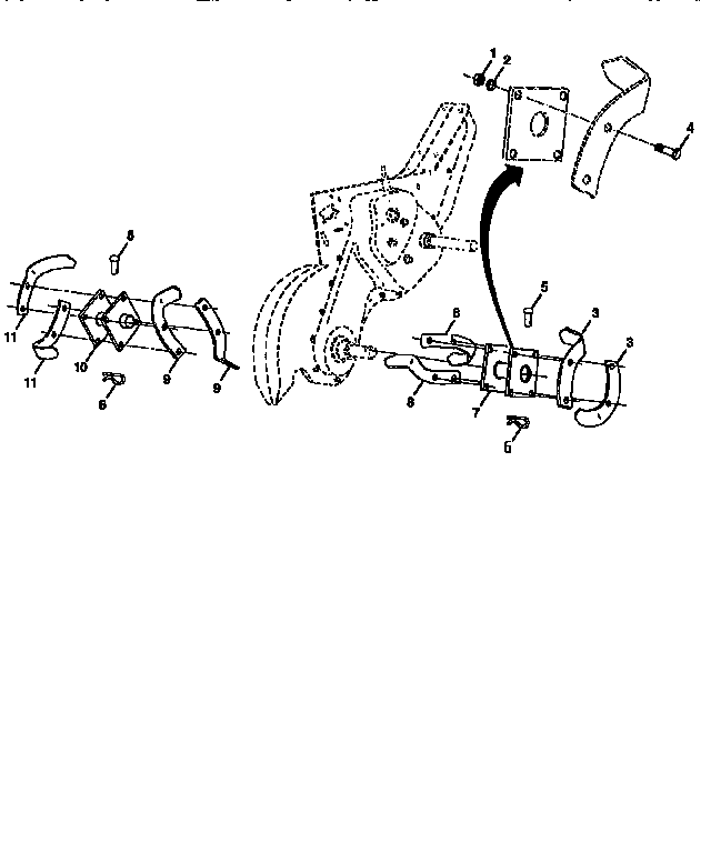 Tine assembly