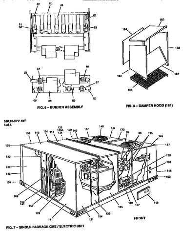 Burner assembly/damper hood
