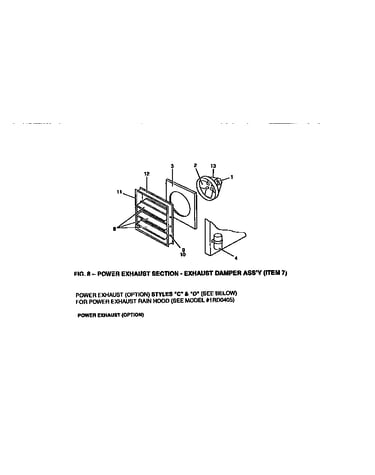 Power exhaust section
