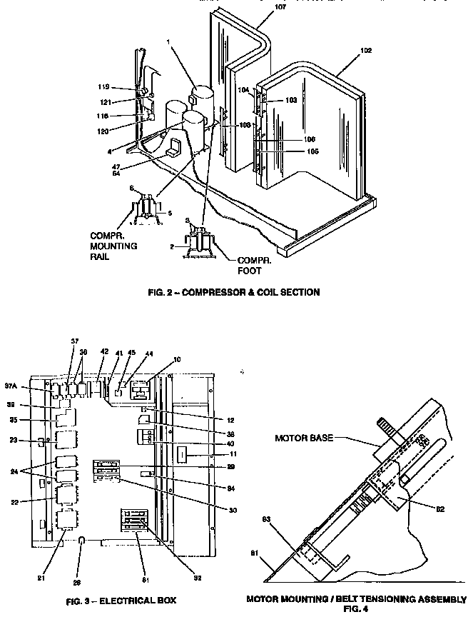 COMPRESSOR/ELECTRICAL AND MOTOR MOUNTING