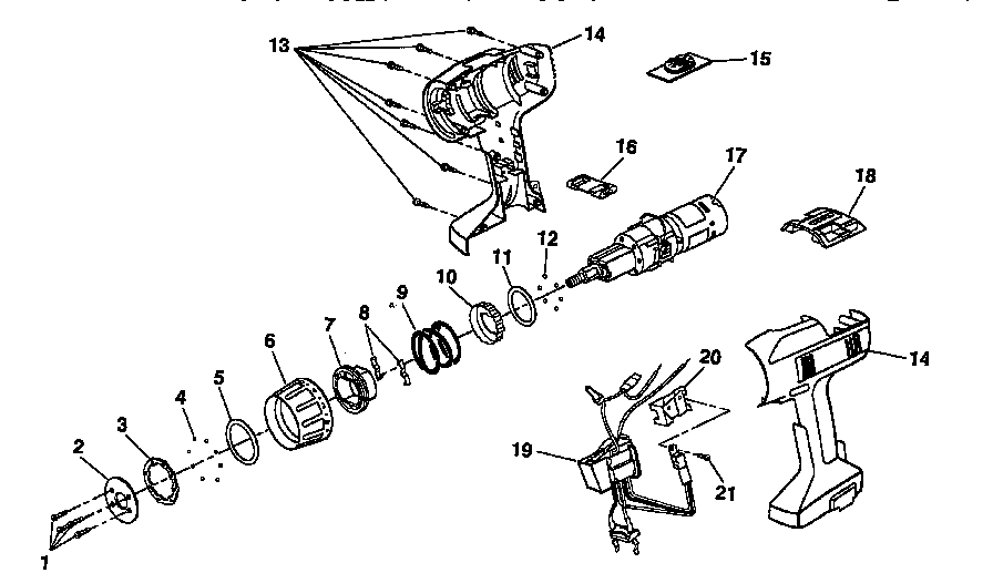 Motor and housing assembly