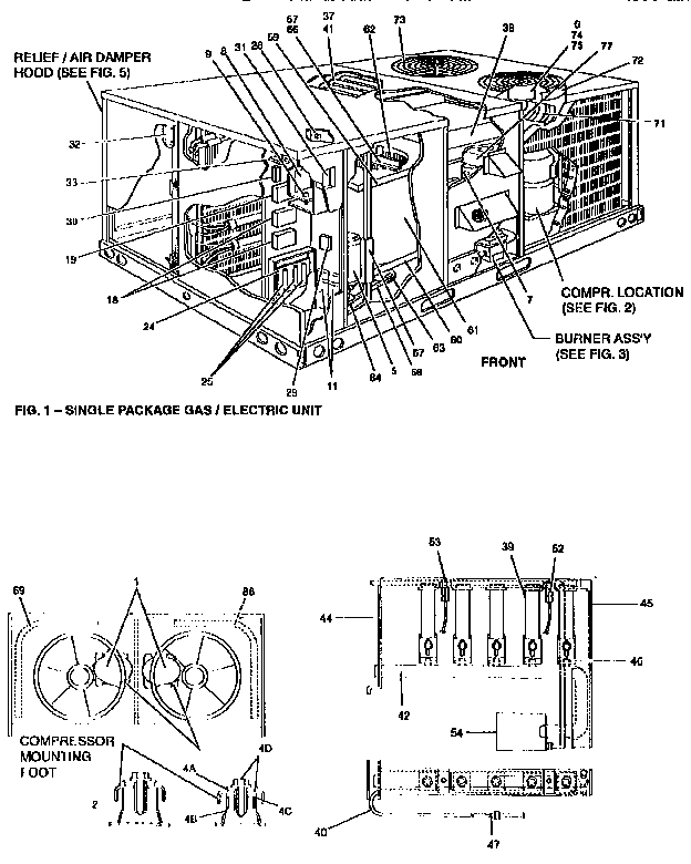 Compressor and burner assembly