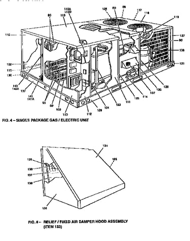 Fixed air damper hood