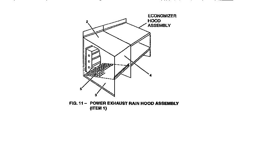 Economizer hood assembly