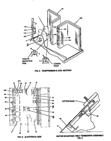 Compressor/electrical and motor mounitng