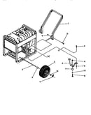Handle and wheel assembly