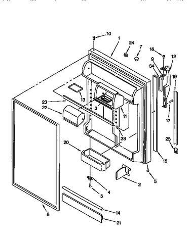 Refrigerator door