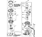 KitchenAid KUDB230B0 pump and motor diagram