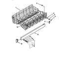 KitchenAid KUDB230B0 upper rack and track diagram