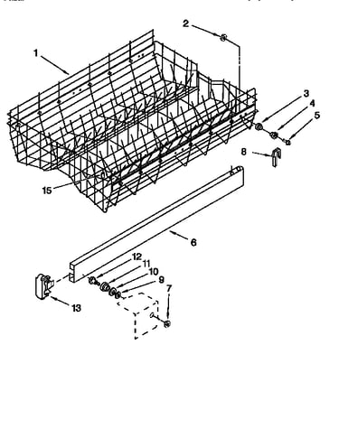 Upper rack and track