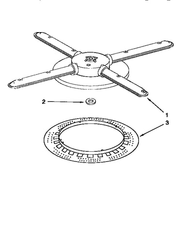 Lower washarm and strainer