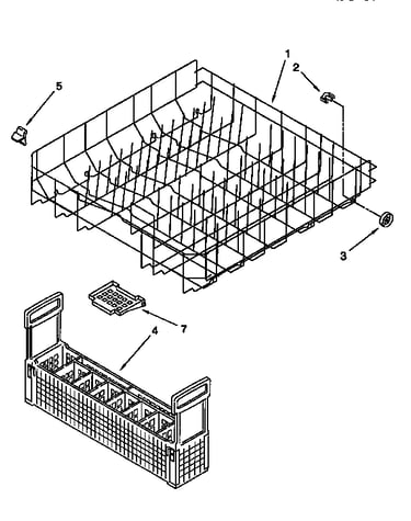 Lower rack
