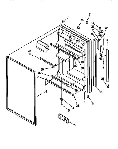 Refrigerator door