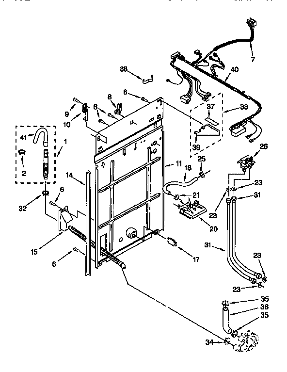 Rear panel
