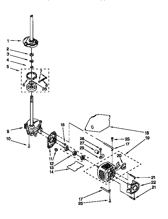 Motor and pump