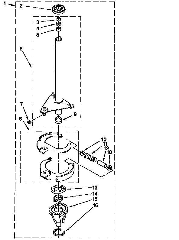 Brake and drive tube