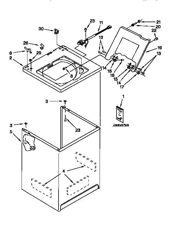 Top and cabinet