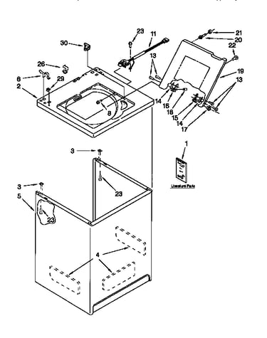 Top and cabinet