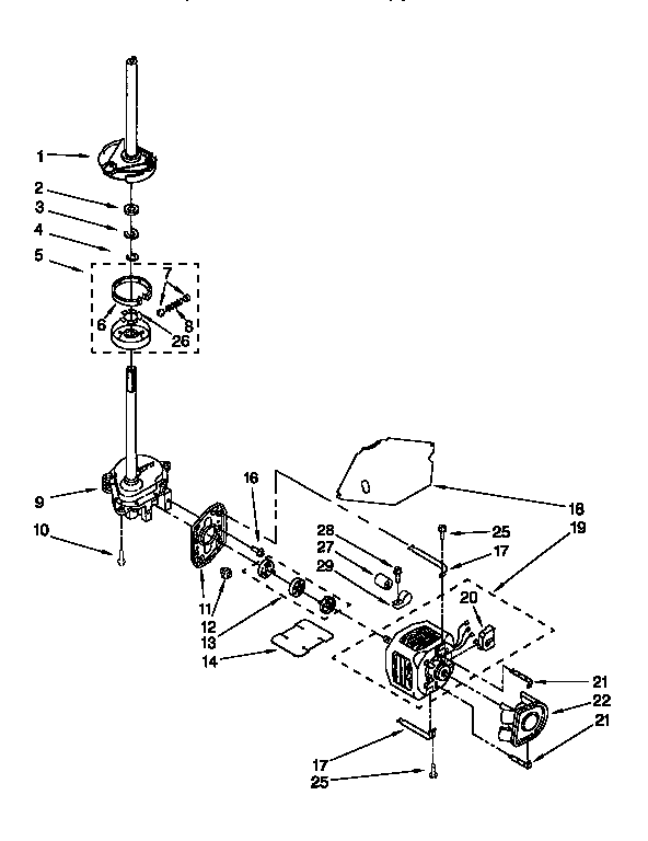 Motor and pump