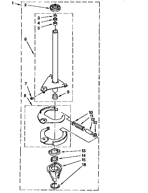 Brake and drive tube