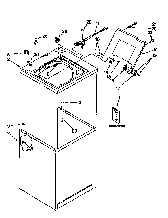 Top and cabinet
