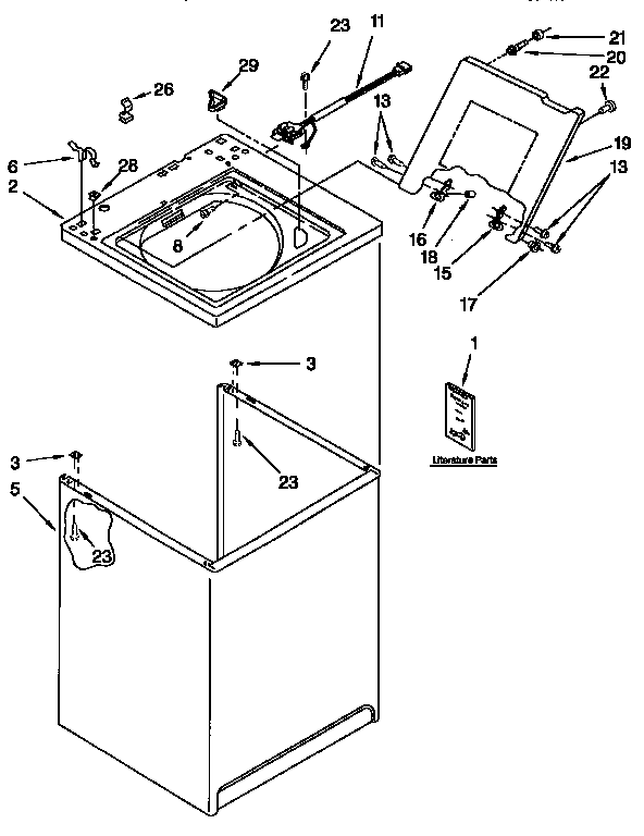 Top and cabinet