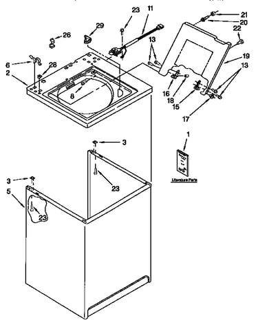 Top and cabinet