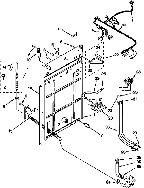 Rear panel